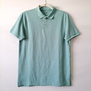 NWT Old Navy Go Dry Mens Blue Collared Short Sleeve Polo Shirt Size Small